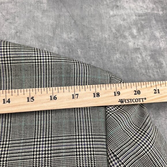 Lauren Ralph Lauren Blazer Men 40R Purple‎ Tan Prince Edward Plaid Silk Wool - Picture 8 of 14